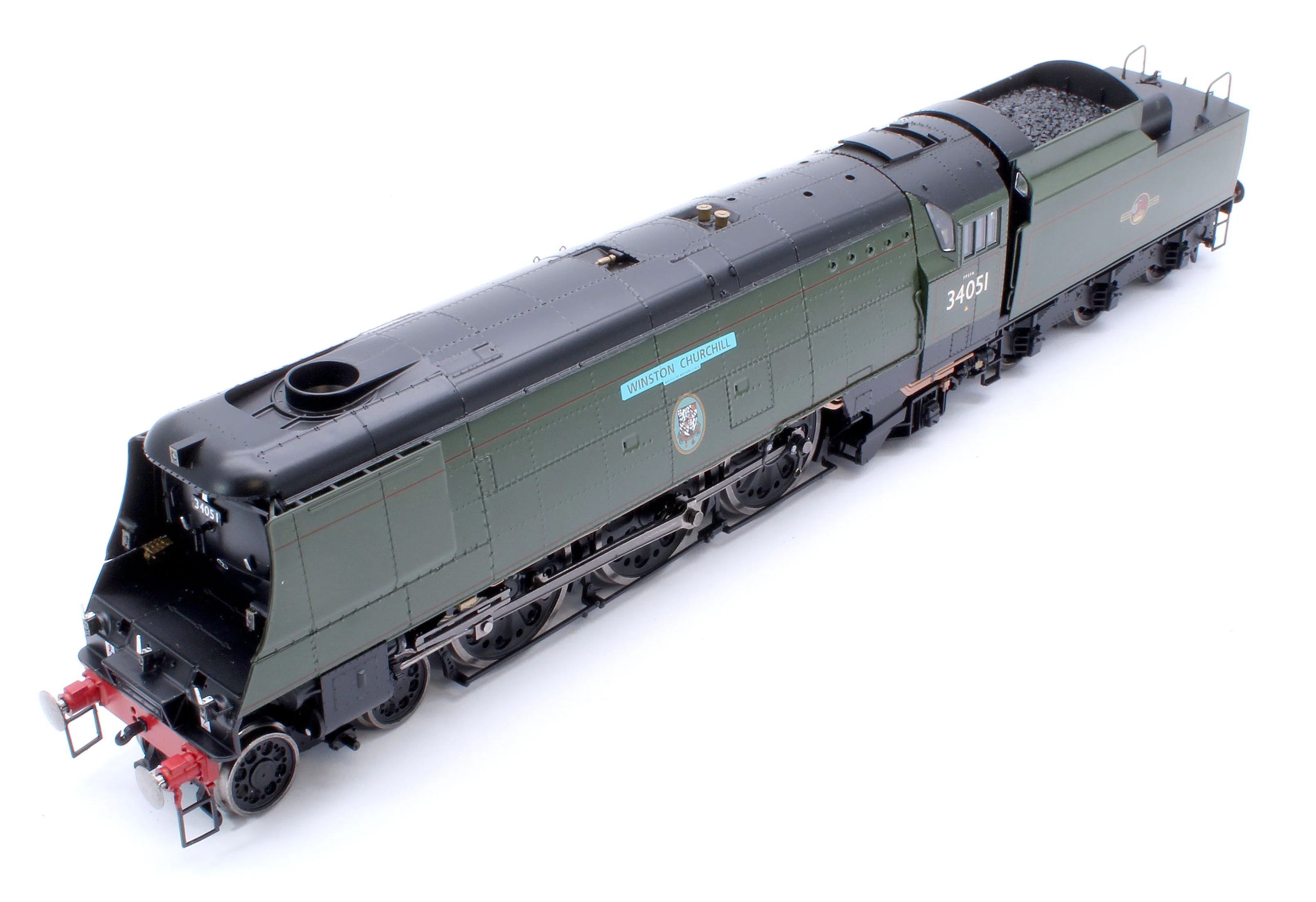 BL-002-007 Black Label Battle of Britain Winston Churchill 34051 BR Green Totem Steam Locomotive - DCC Sound & Smoke - Image 12