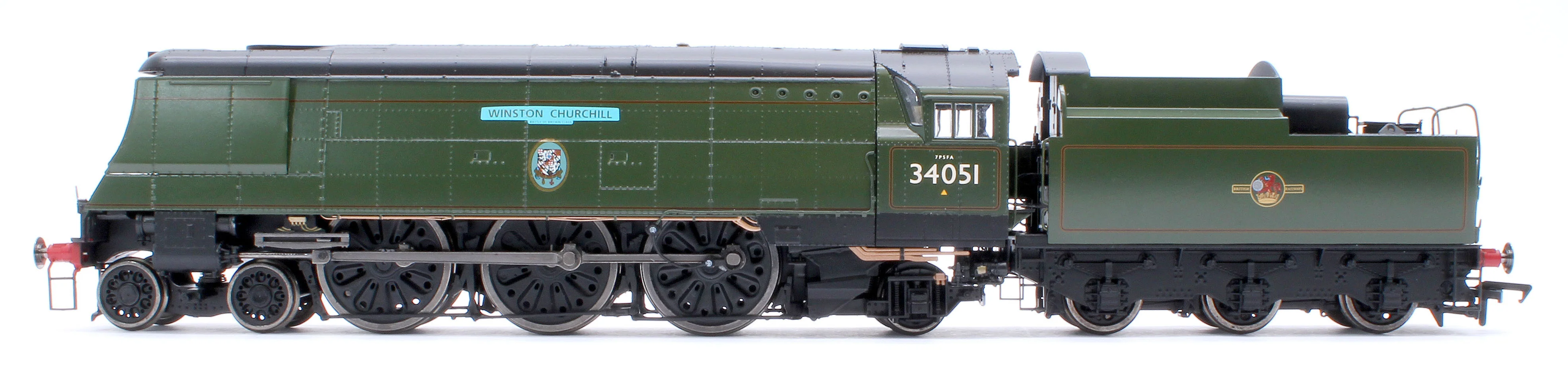 BL-002-007 Black Label Battle of Britain Winston Churchill 34051 BR Green Totem Steam Locomotive - DCC Sound & Smoke - Image 2