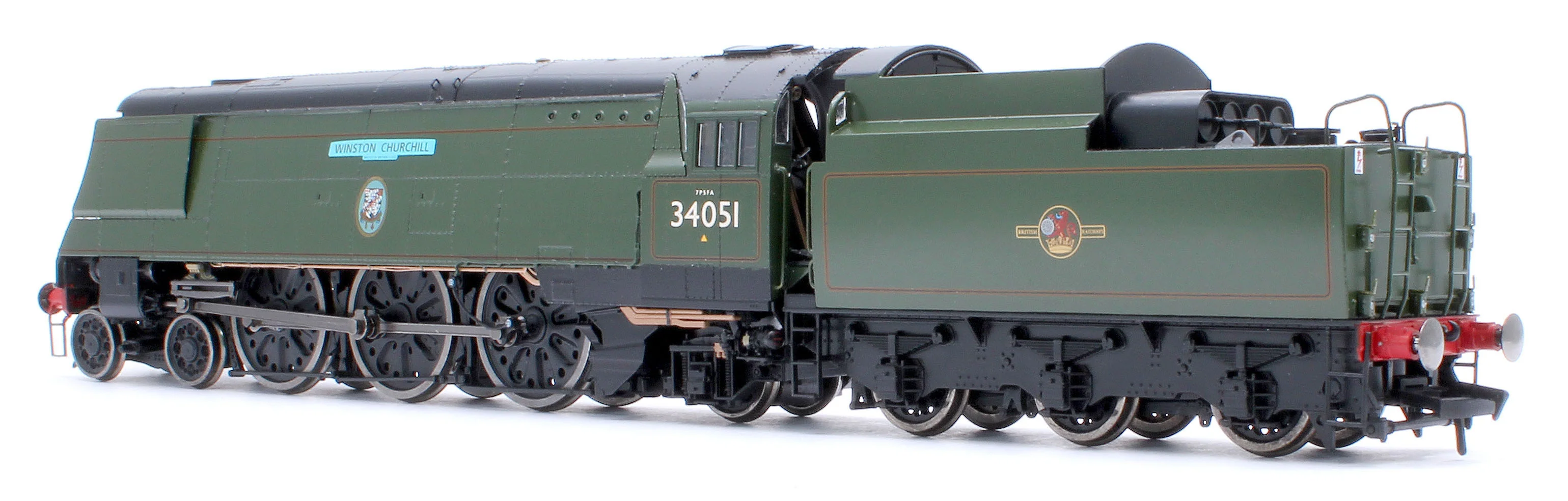 BL-002-007 Black Label Battle of Britain Winston Churchill 34051 BR Green Totem Steam Locomotive - DCC Sound & Smoke - Image 3