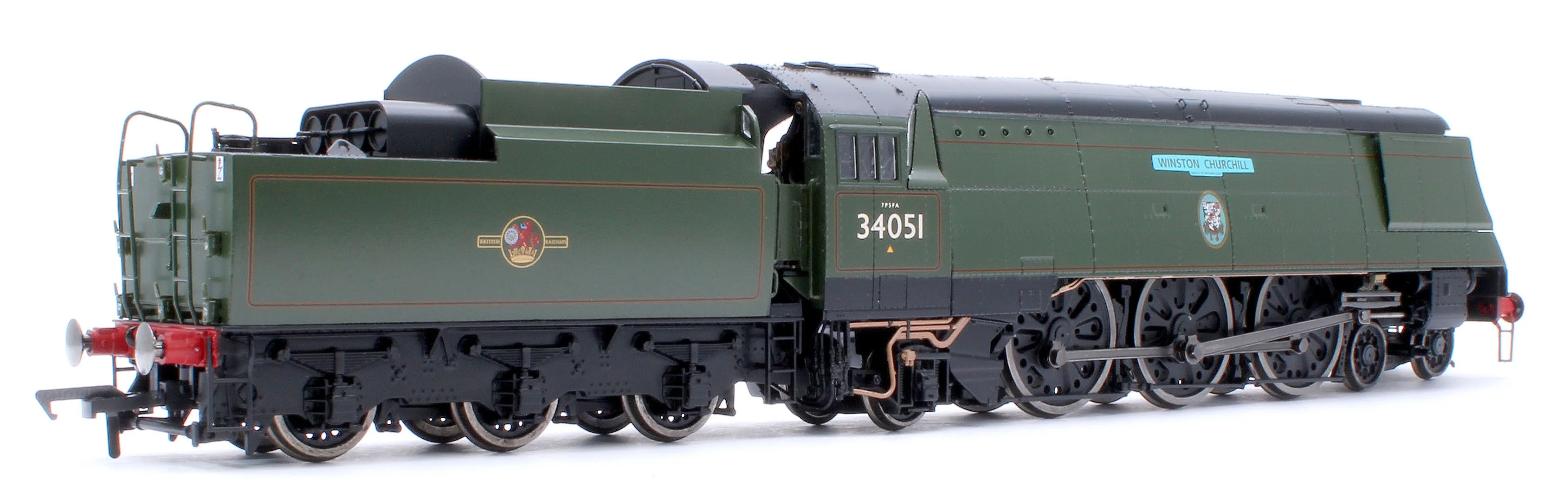 BL-002-007 Black Label Battle of Britain Winston Churchill 34051 BR Green Totem Steam Locomotive - DCC Sound & Smoke - Image 4
