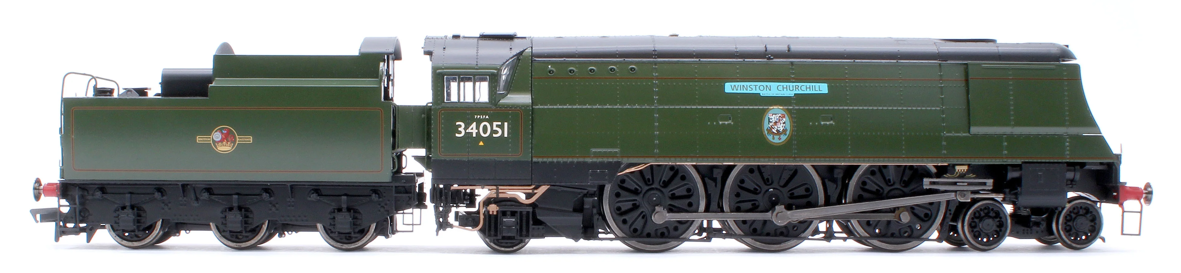 BL-002-007 Black Label Battle of Britain Winston Churchill 34051 BR Green Totem Steam Locomotive - DCC Sound & Smoke - Image 5