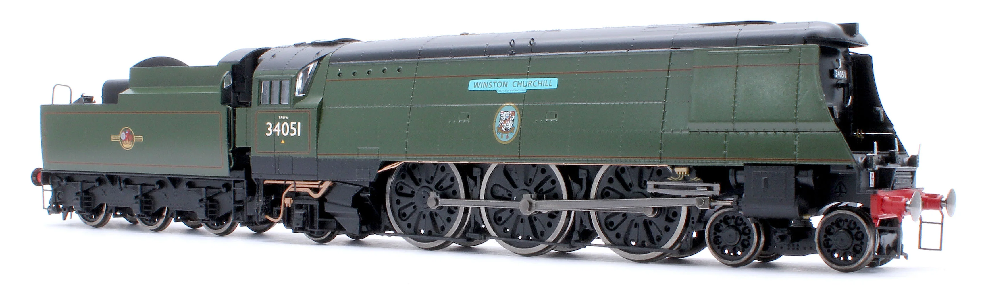 BL-002-007 Black Label Battle of Britain Winston Churchill 34051 BR Green Totem Steam Locomotive - DCC Sound & Smoke - Image 6