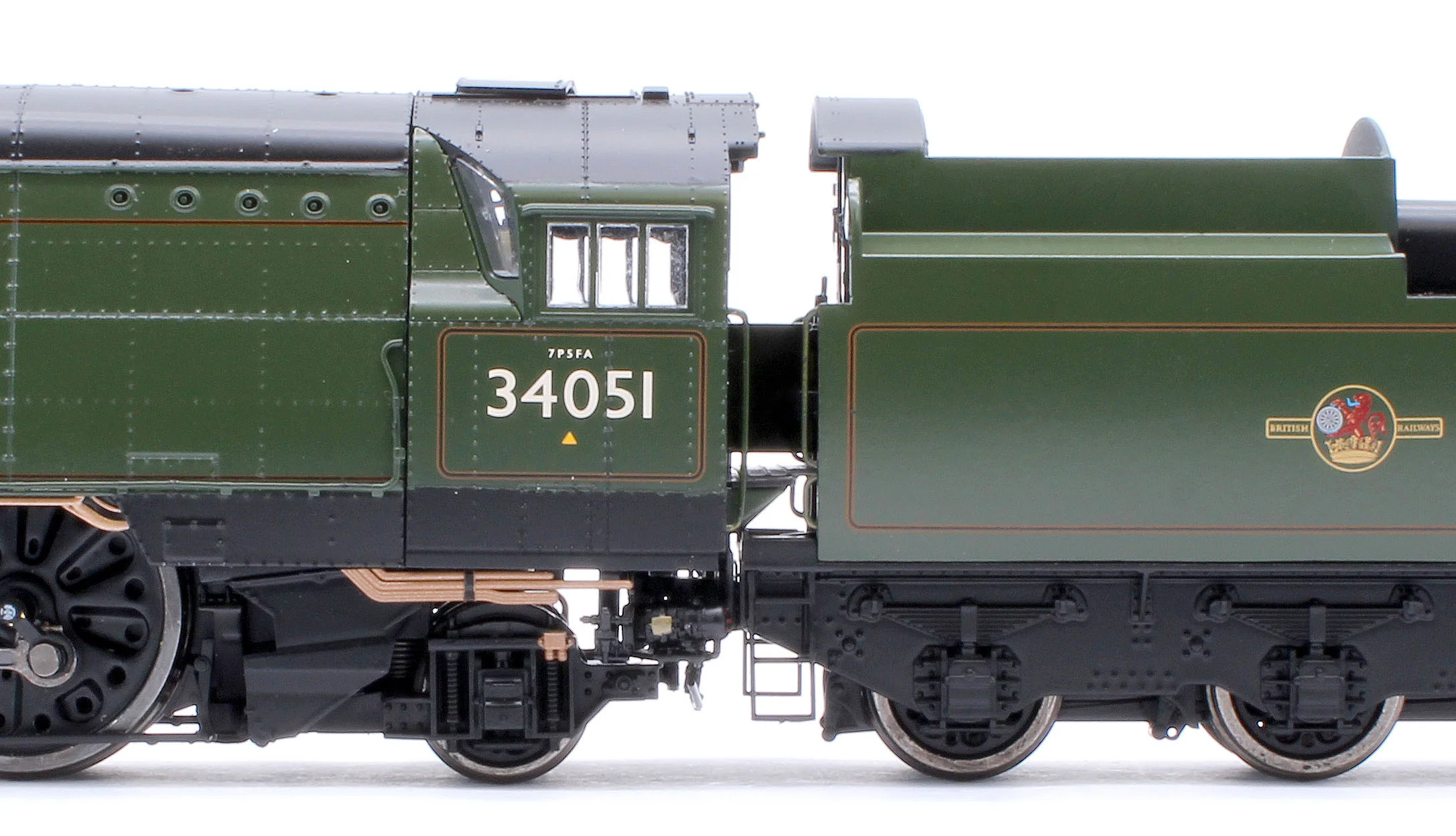 BL-002-007 Black Label Battle of Britain Winston Churchill 34051 BR Green Totem Steam Locomotive - DCC Sound & Smoke - Image 8