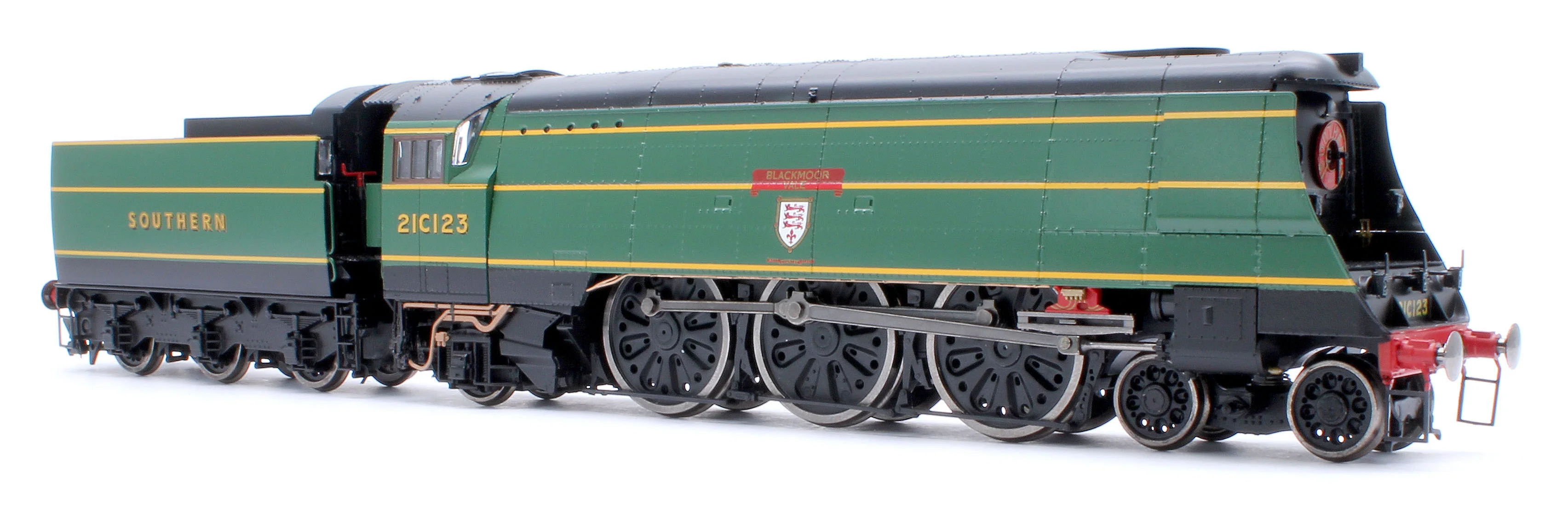 BL-002-008 Black Label West Country Blackmore Vale 21C123 SR Malachite Green (As Preserved) Steam Locomotive - DCC Sound & Smoke - Image 6