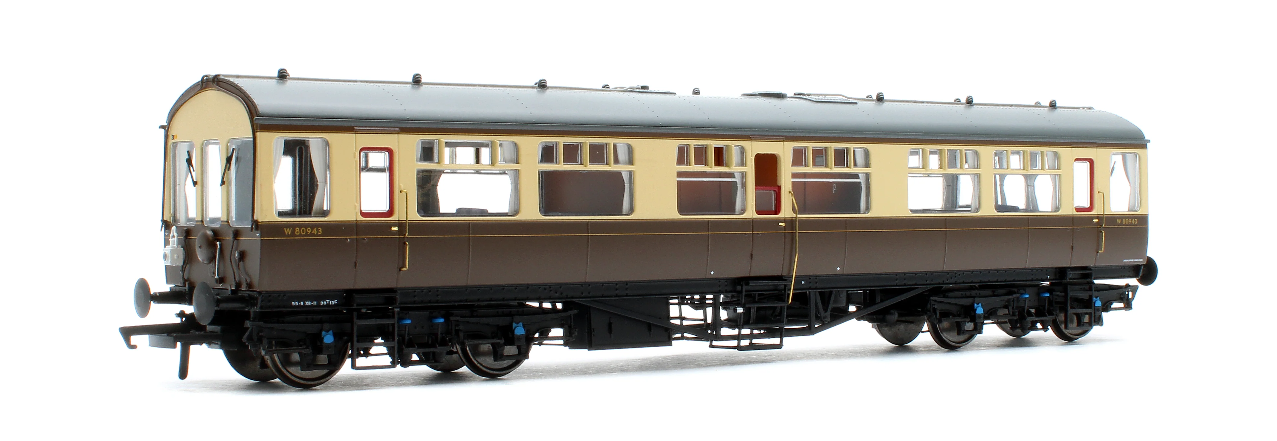 BL-201-001 Black Label GWR Great Western Q13 Inspection Saloon, BR WR Chocolate & Cream W80943 - Image 2