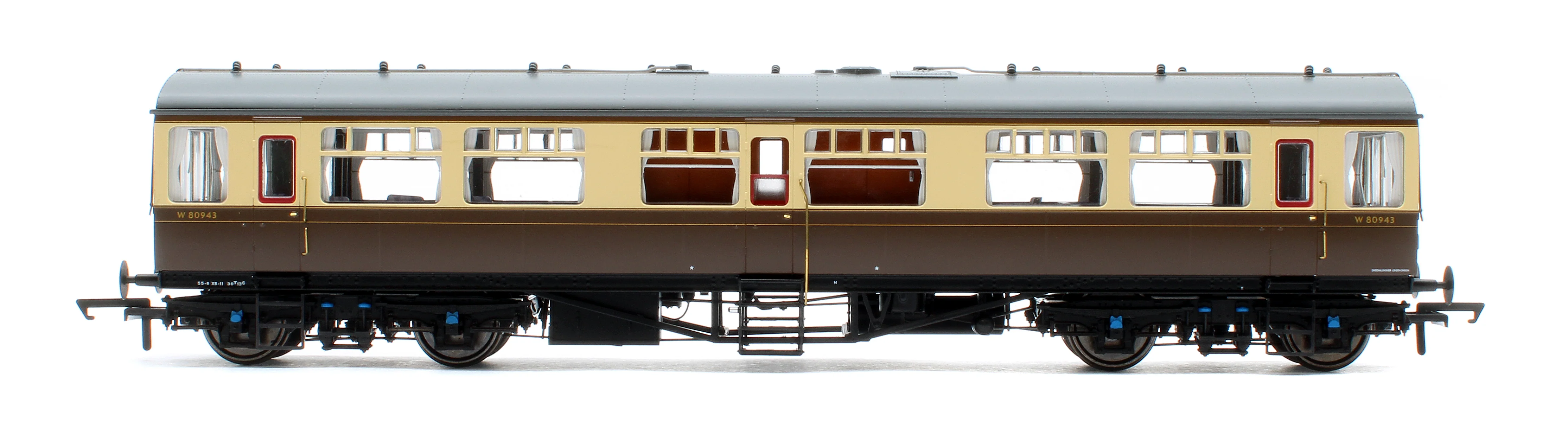 BL-201-001 Black Label GWR Great Western Q13 Inspection Saloon, BR WR Chocolate & Cream W80943 - Image 4