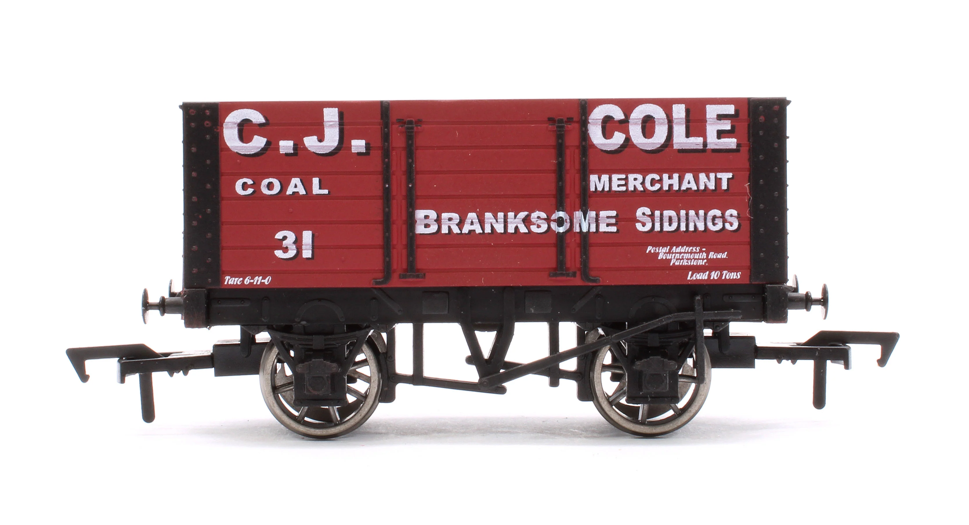 CJC Pre-Owned 10T No.31 8 Plank Open Wagon 'C.J.Cole Coal Merchant' - Image 2