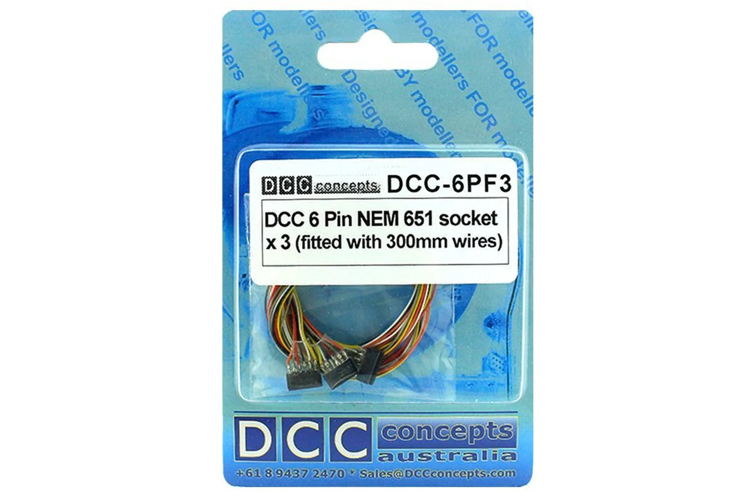 DCC-6PF3 Decoder Harness 6 Pin Female (150mm) (3 Pack) - Image 2