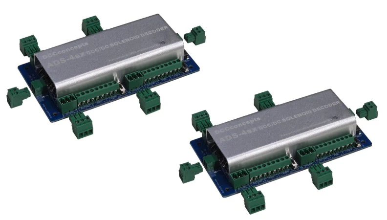 DCD-ADS-8sx Accessory Decoder CDU Solenoid Drive SX 8-Way with Power-Off Memory and Protective Case