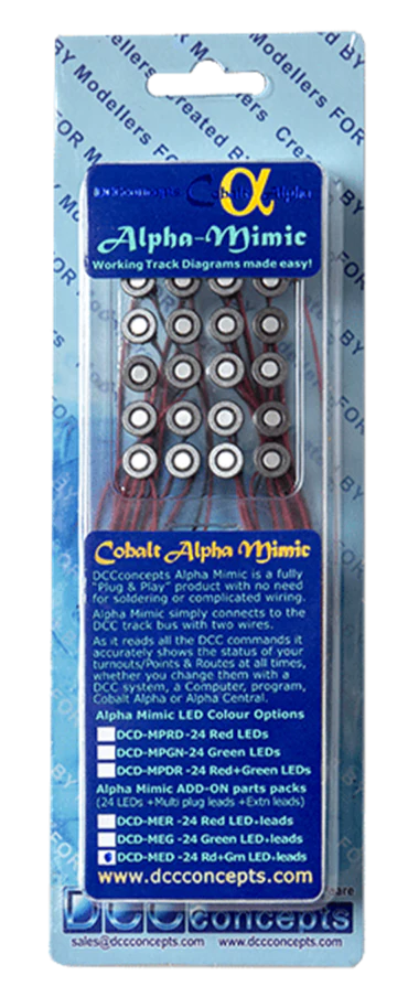 DCD-MER Alpha Mimic Add-On LEDs + leads (Red)