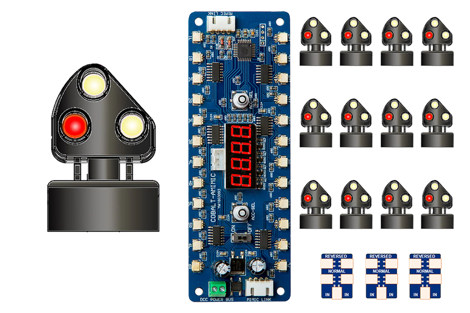 DCD-MGS-BR-D Alpha Mimic 12x DIESEL Era 3-light Ground Signal
