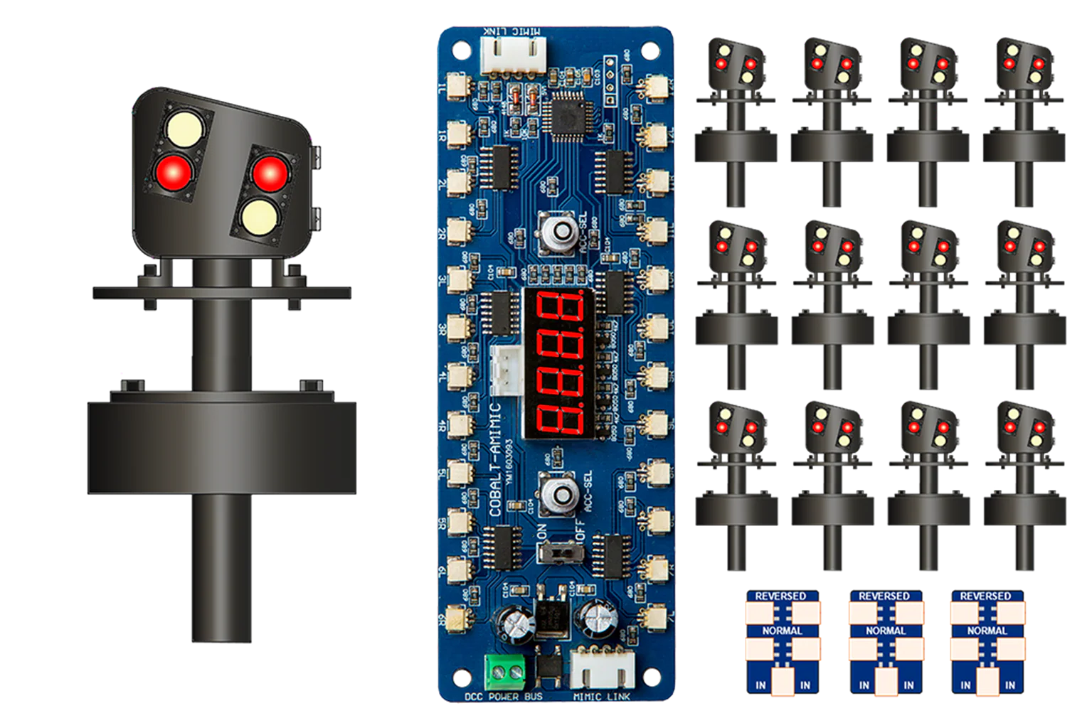 DCD-MGS-MG Alpha Mimic 12x 4 LED UK Modern Ground Signal