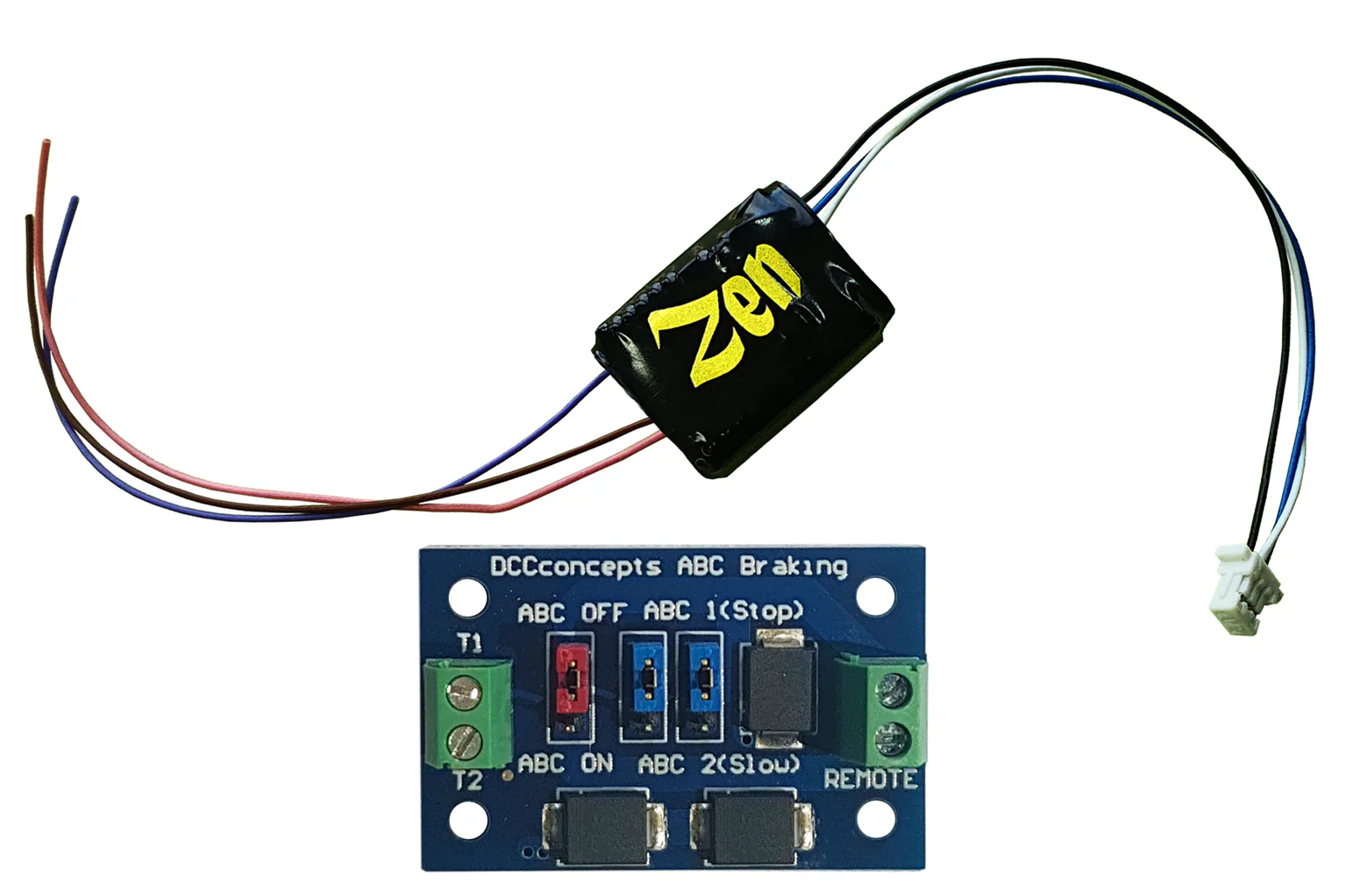 DCD-ZN360.6A Zen Black Decoder: Universal easy to fit 8-pin direct decoder with 6 functions. Includes 1x ABC module