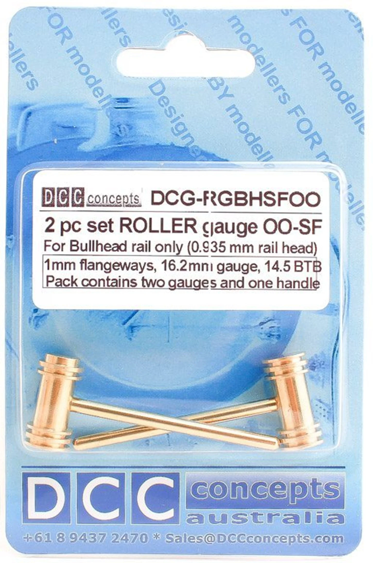 DCG-RGBHSFOO Roller Gauge (w/handle) OO/HO (Special Fine) 16.2mm BH (2 Pack) - Image 2