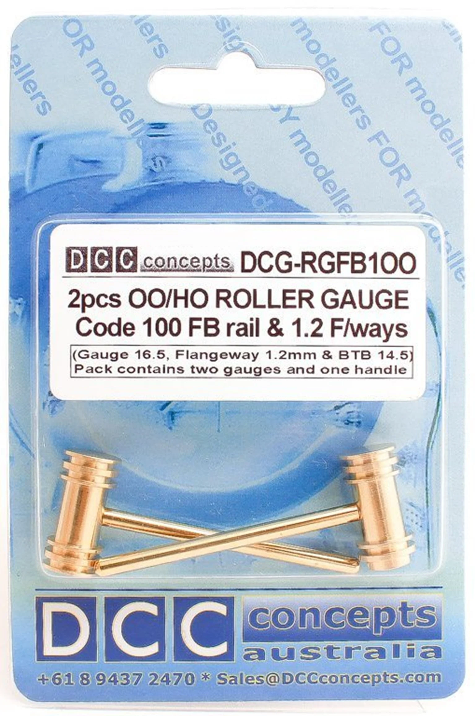 DCG-RGFB100 Roller Gauge (w/handle) OO/HO (Standard) 16.5mm FB (2 Pack) - Image 2