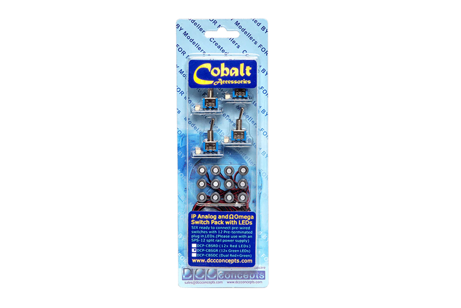 DCP-CBSRD Cobalt iP Analogue and Omega Switch Pack with LEDs (RED) - Image 2