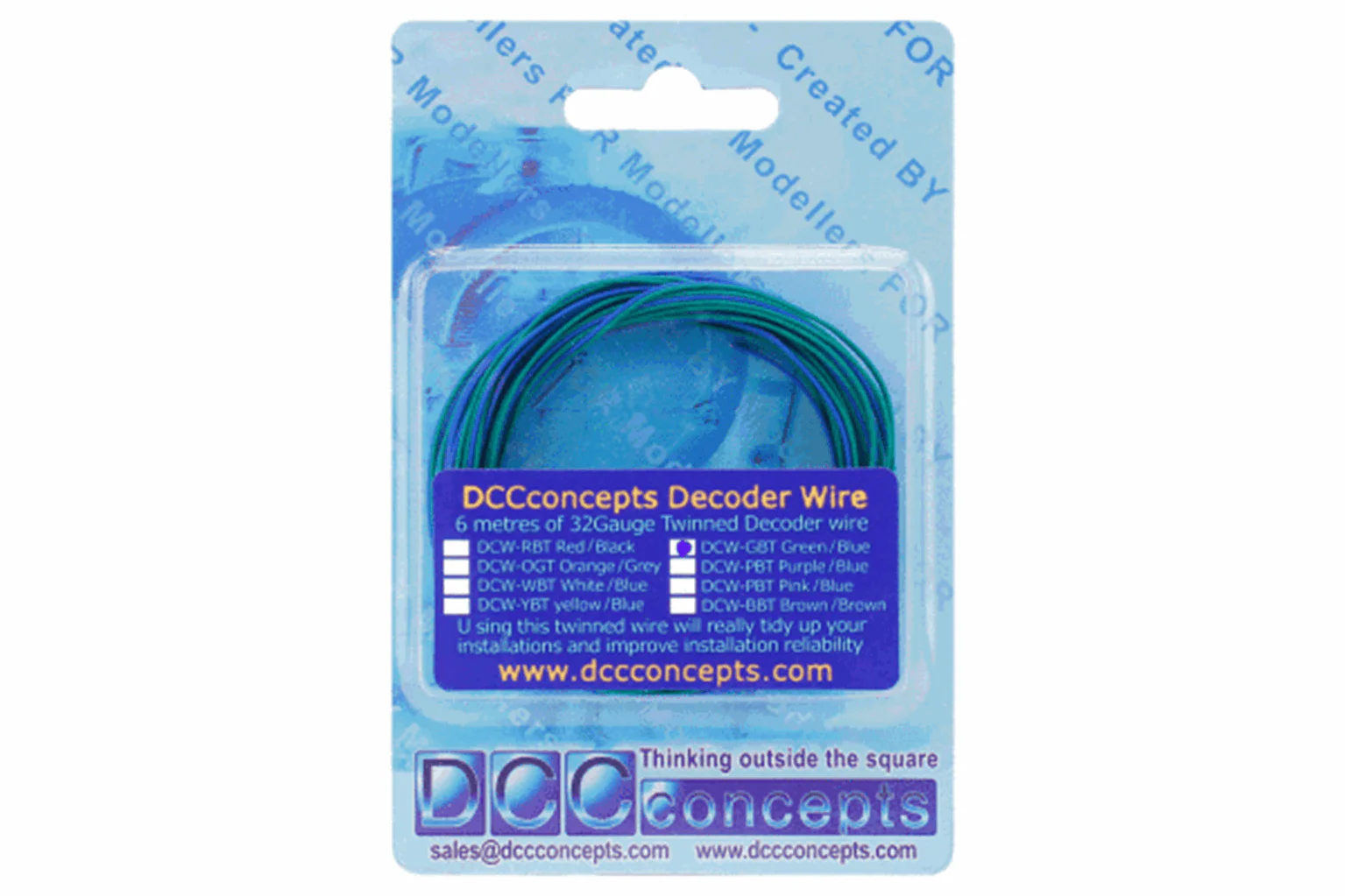 DCW-32GBT TWIN Wire Decoder Stranded 6m (32g) Green/Blue - Image 3