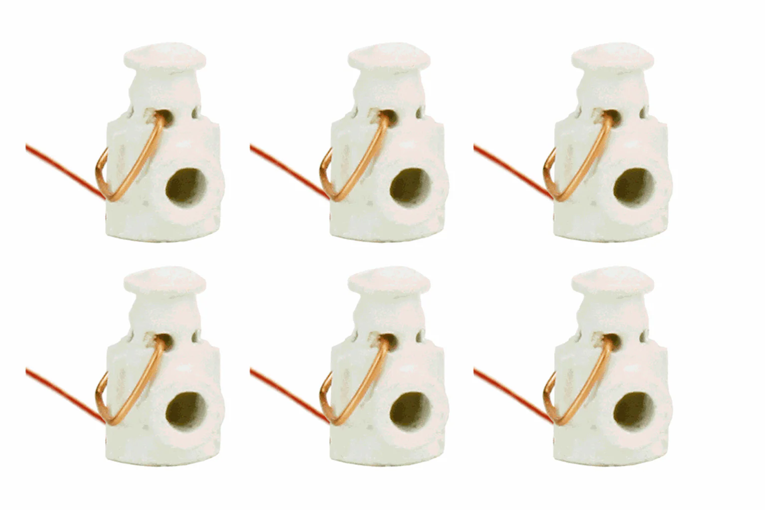 DML-LNERW Working Loco Lamps LNER/SR (4mm Scale) White (6 Pack)