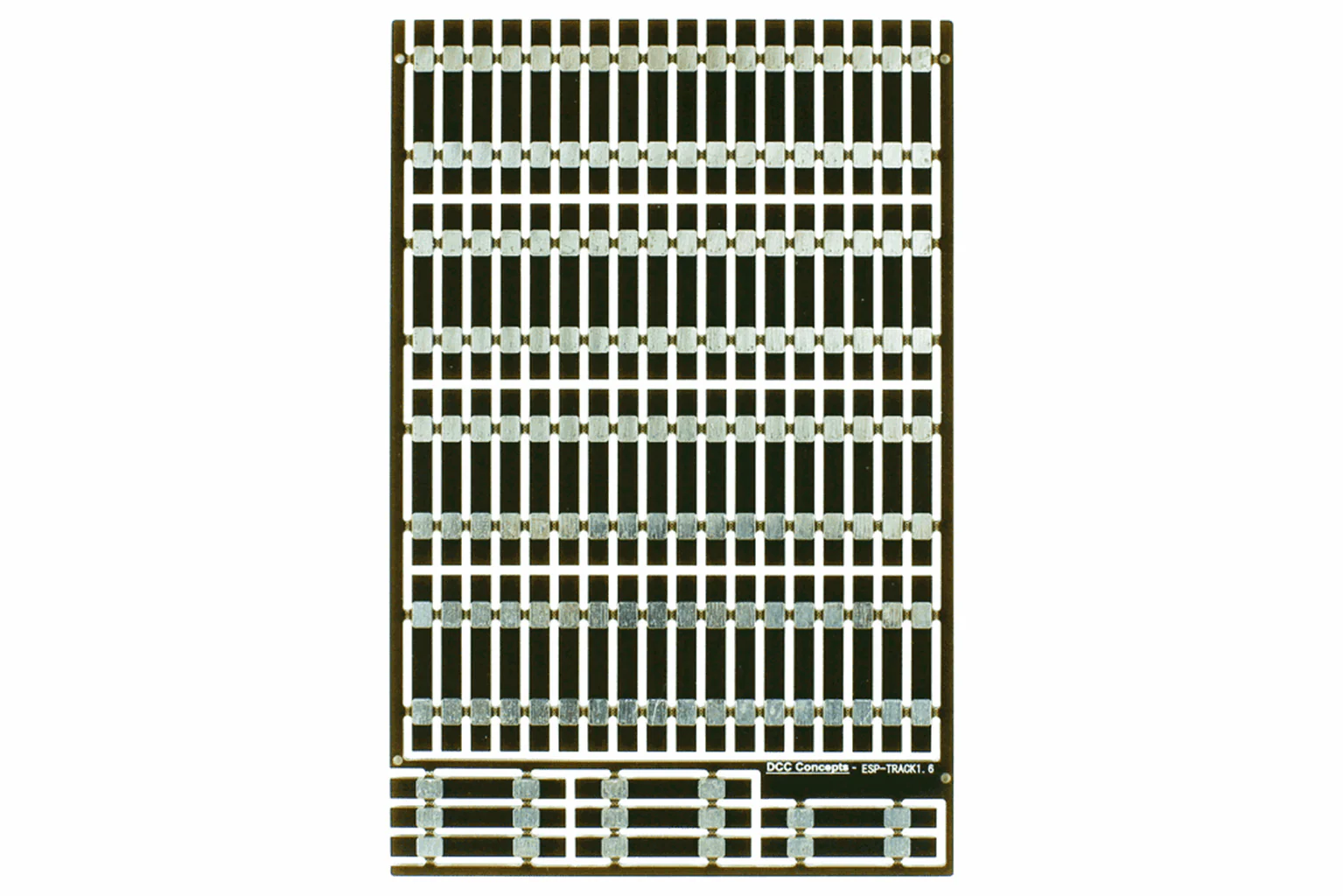 ESP-TRACK1.6 Pre-Etched Sleepers 1.6mm (4mm scale) Straight Track