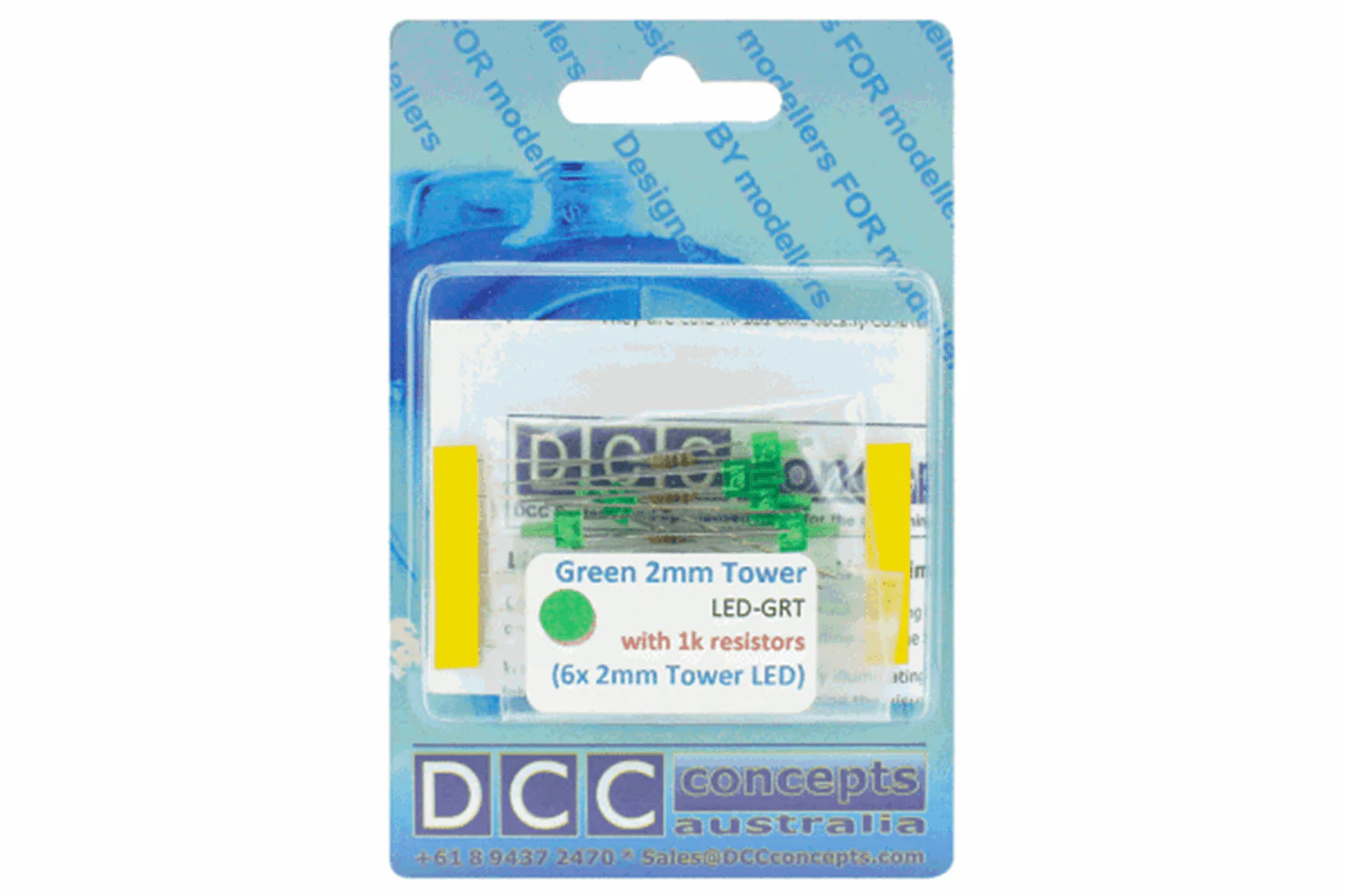 LED-GRT Tower Type 6x 2mm (w/resistors) Green - Image 2