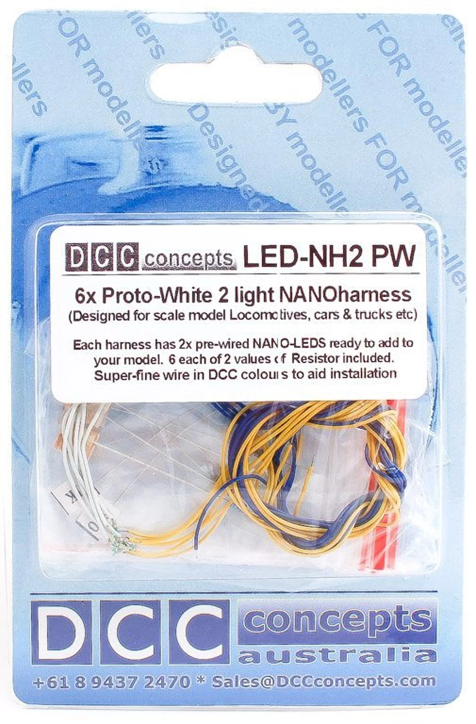 LED-NH2PW NANO Harness  6x 2 (2-Light)  Prototype White - Image 2
