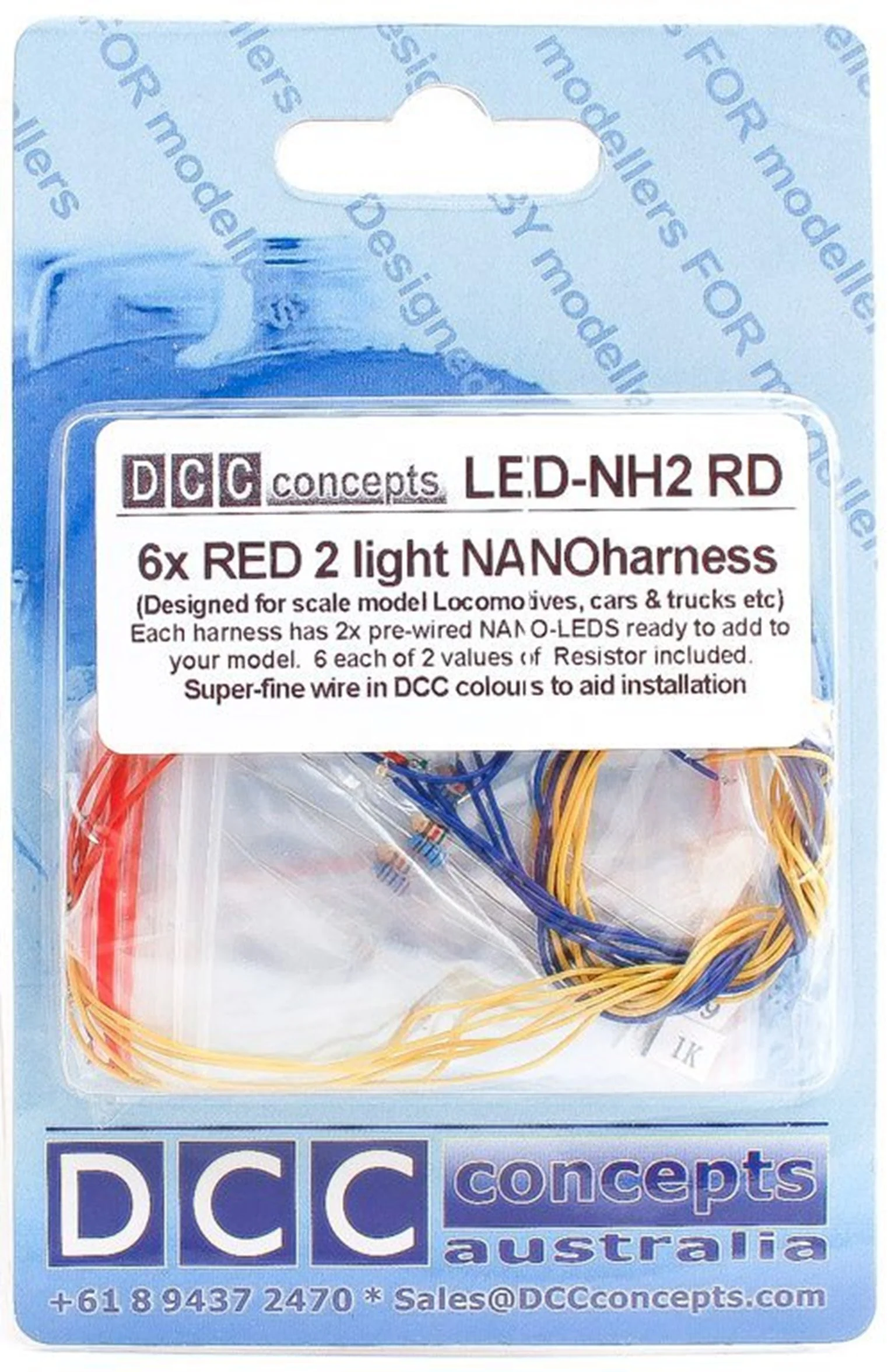 LED-NH2RD NANO Harness 6x 2 (2-Light) Red - Image 2