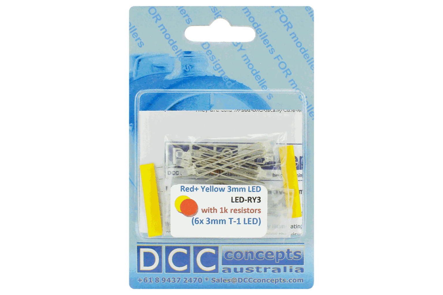 LED-RY3 T1 Type Dual Colour 6x 3mm (w/resistors) Red/Yellow - Image 2