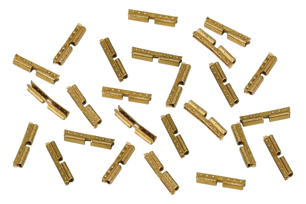 LTK-RJ25.6 6-Bolt Rail Joiners (Bullhead) Phosphor Bronze 4mm scale - 25 Pack