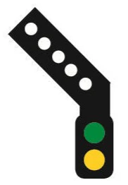 TTDS2L DCC Signal (LH Feather) 2 Aspect Distant