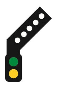 TTDS2R DCC Signal (RH Feather) 2 Aspect Distant