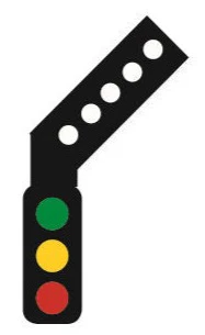 TTDS3R DCC Signal (RH Feather) 3 Aspect Home Distant