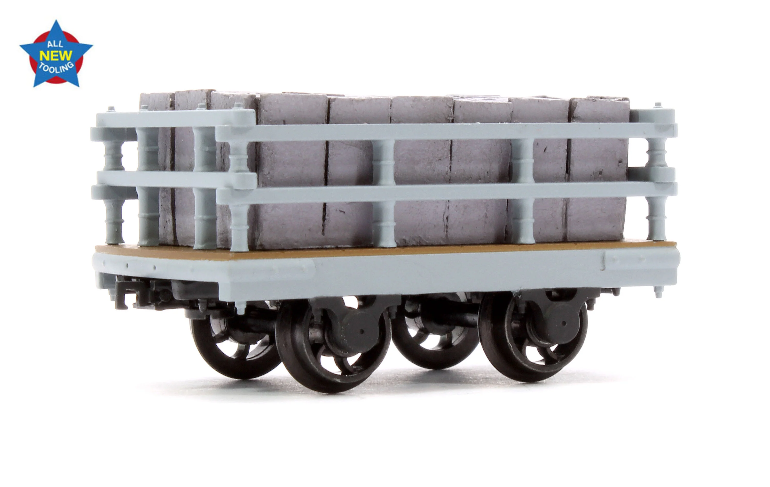 73-027 Dinorwic Slate Wagon with sides Grey (With Load)