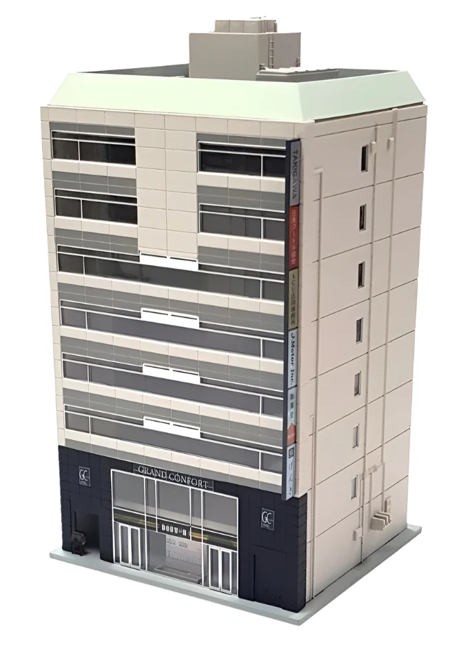 23-439 Diotown 8 Floor Office Block Grey/Black (Pre-Built)
