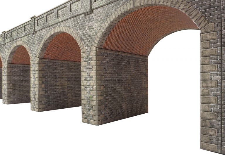 PO241 DOUBLE TRACK STONE VIADUCT KIT - Image 2