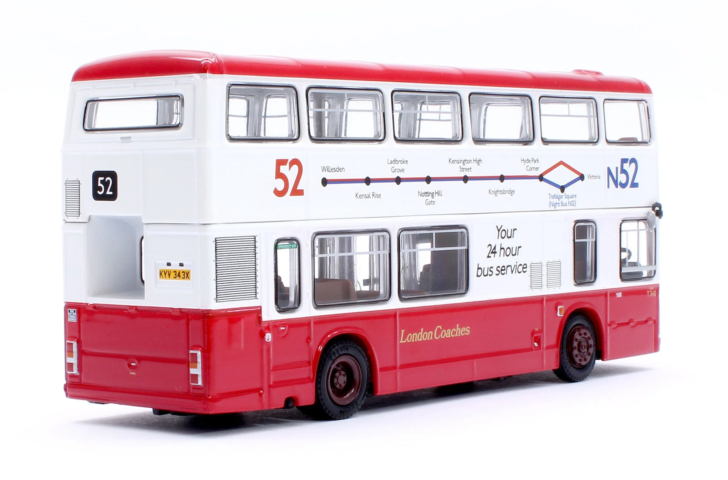 E28831 Leyland Titan B15 London Coaches T343 Route 52 Victoria Bus Station - Image 2