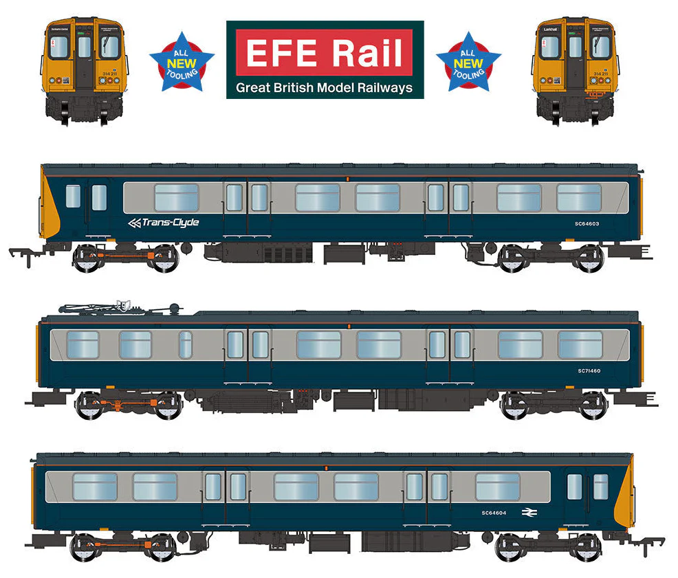 E81013 Class 314 3-Car EMU 314211 BR Blue & Grey 'Trans-Clyde'