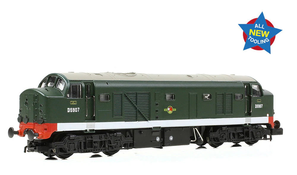 E84514 Class 23 'Baby Deltic' Disc Headcode D5907 BR Green (Late Crest) Diesel Locomotive
