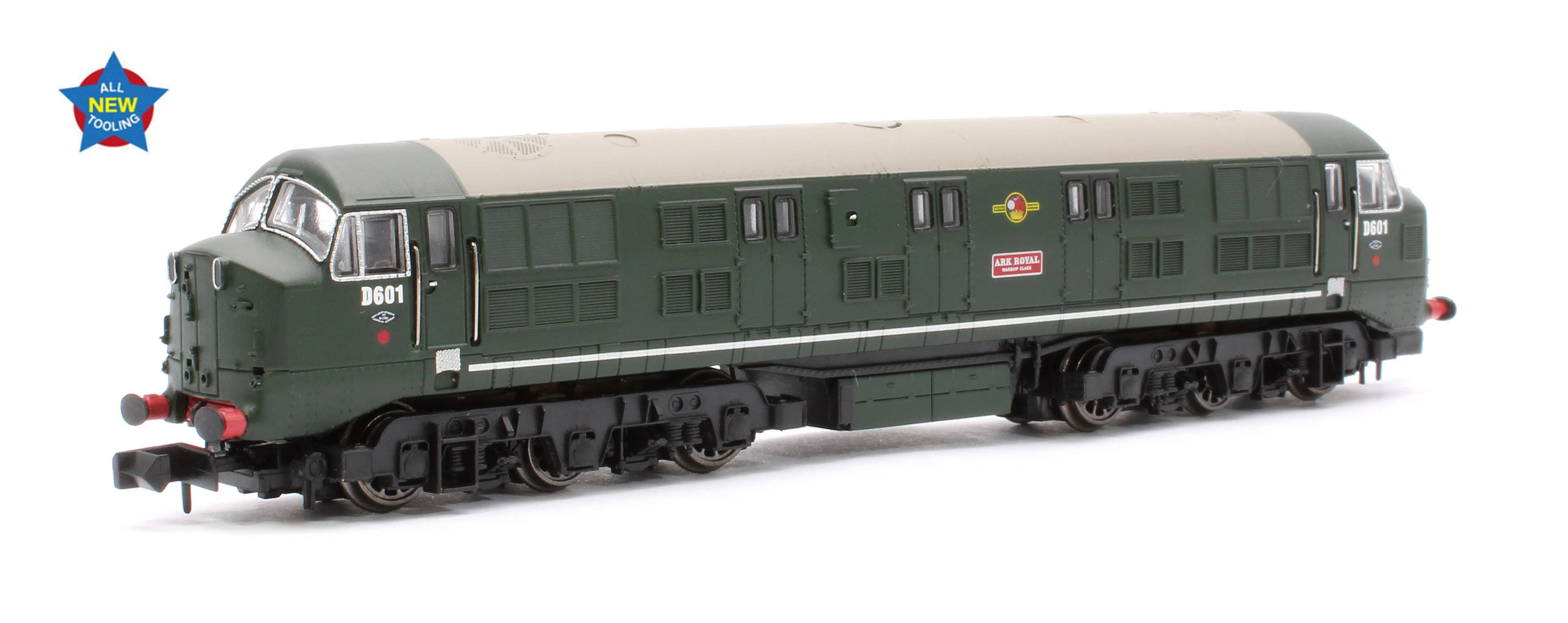 E84523 Class 41 'Warship' Disc Headcode D601 'Ark Royal' BR Green (Late Crest) Diesel Locomotive