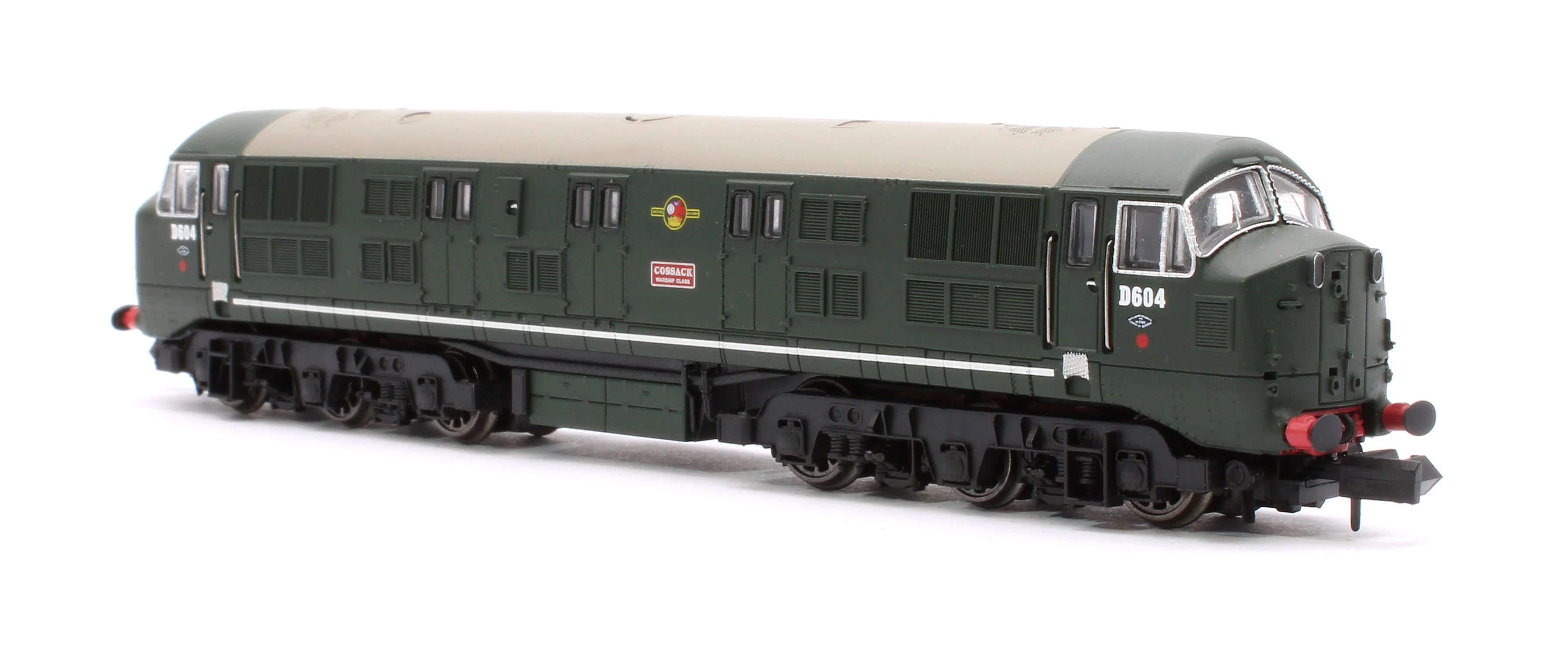 E84527 Class 41 'Warship' Disc Headcode D604 'Cossack' BR Green (Late Crest) Diesel Locomotive - Image 3