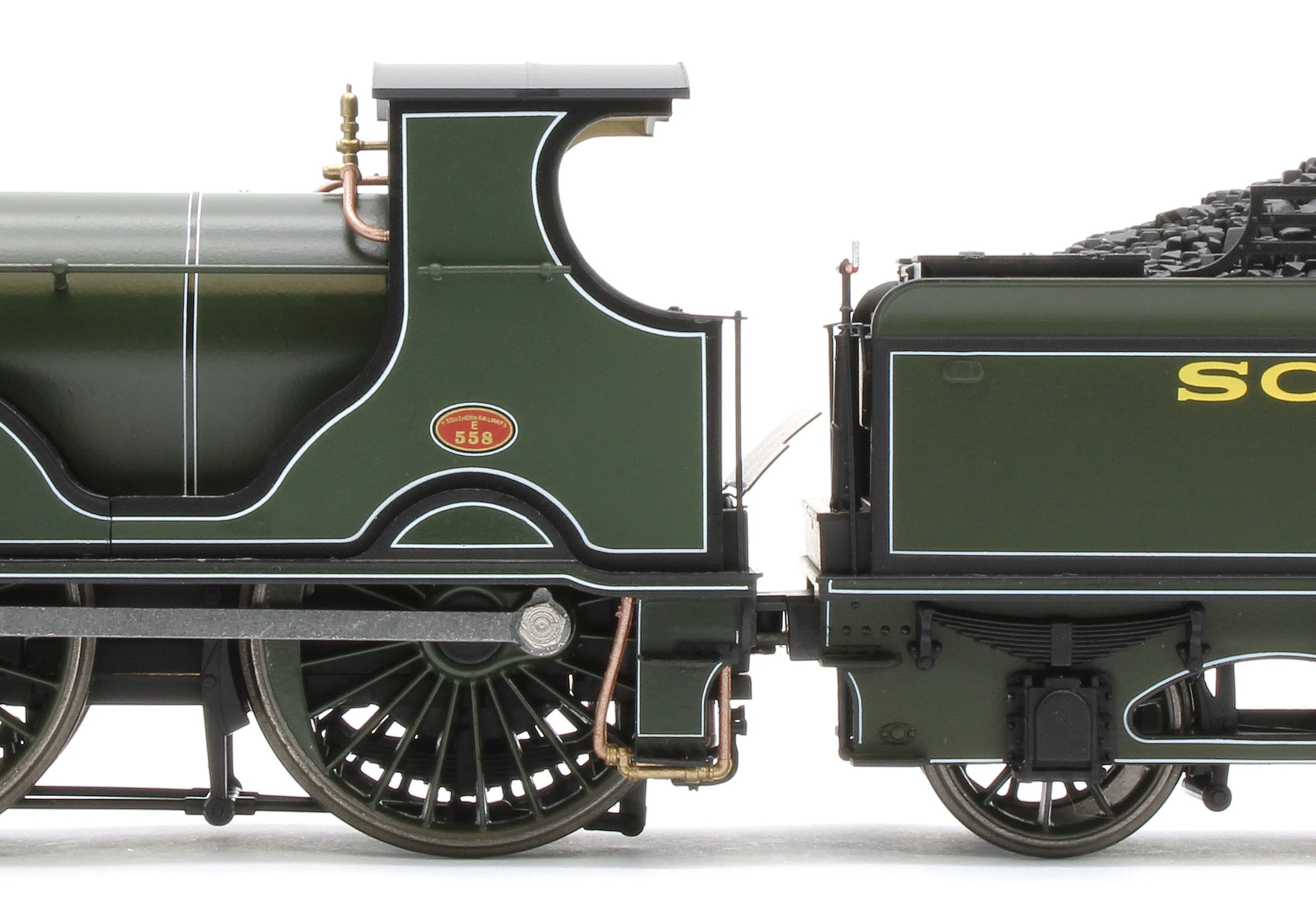 E85025 LSWR Adams T3 558 SR Lined Maunsell Green Steam Locomotive - Image 10