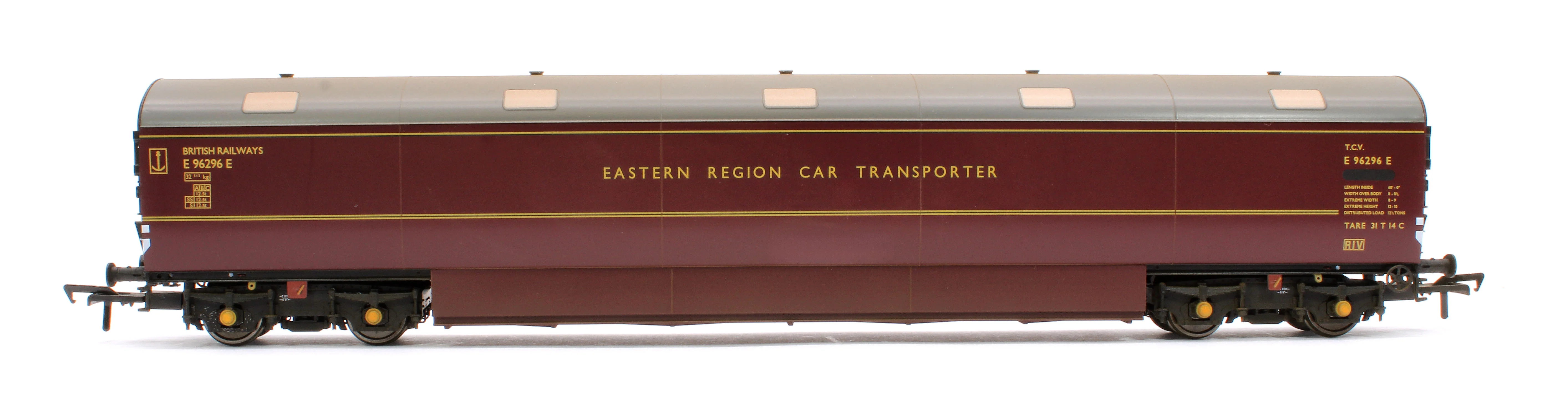 E86005 Newton Chambers Car Carrier BR Maroon E96296E - Weathered - Image 2