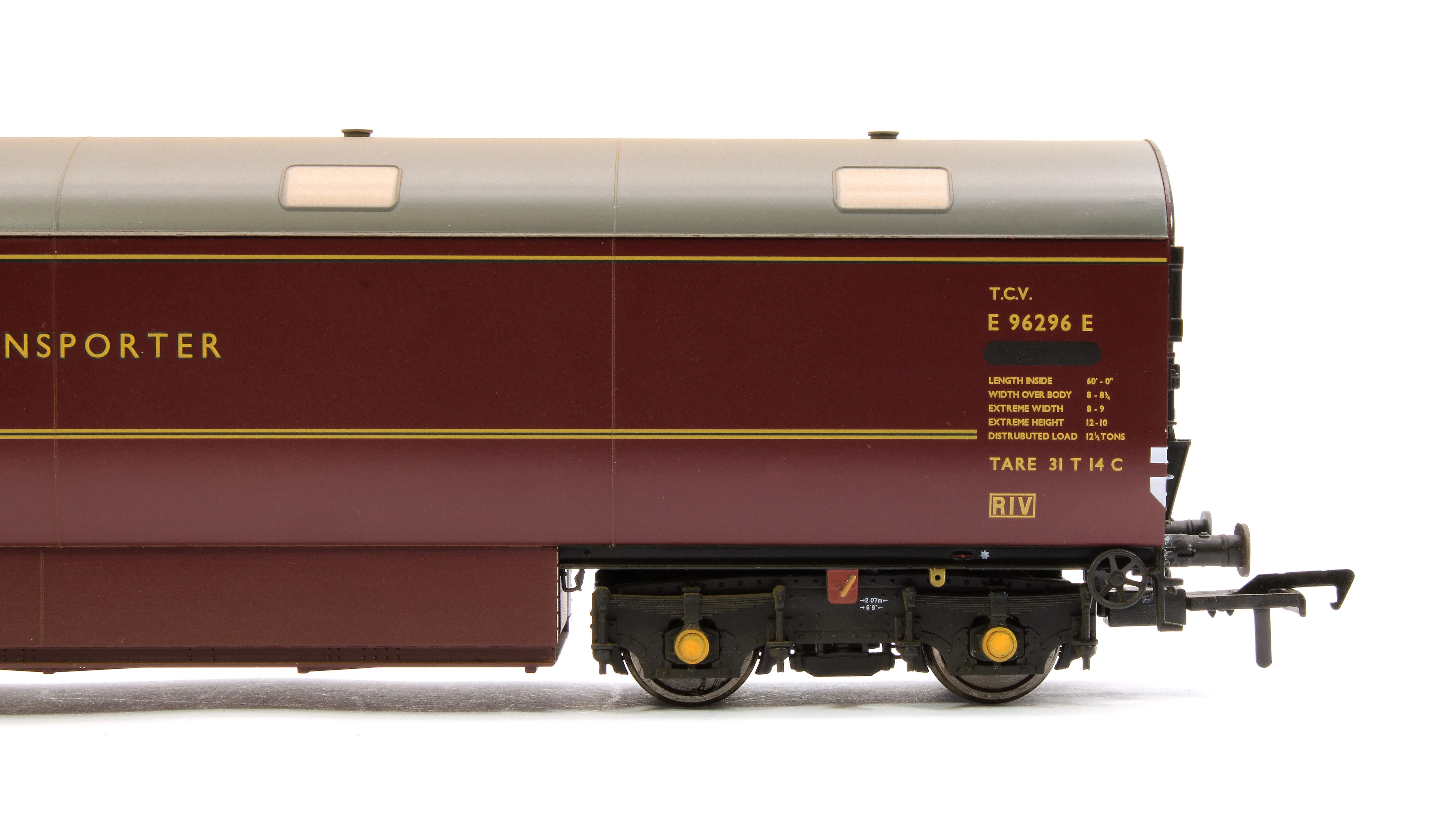 E86005 Newton Chambers Car Carrier BR Maroon E96296E - Weathered - Image 4