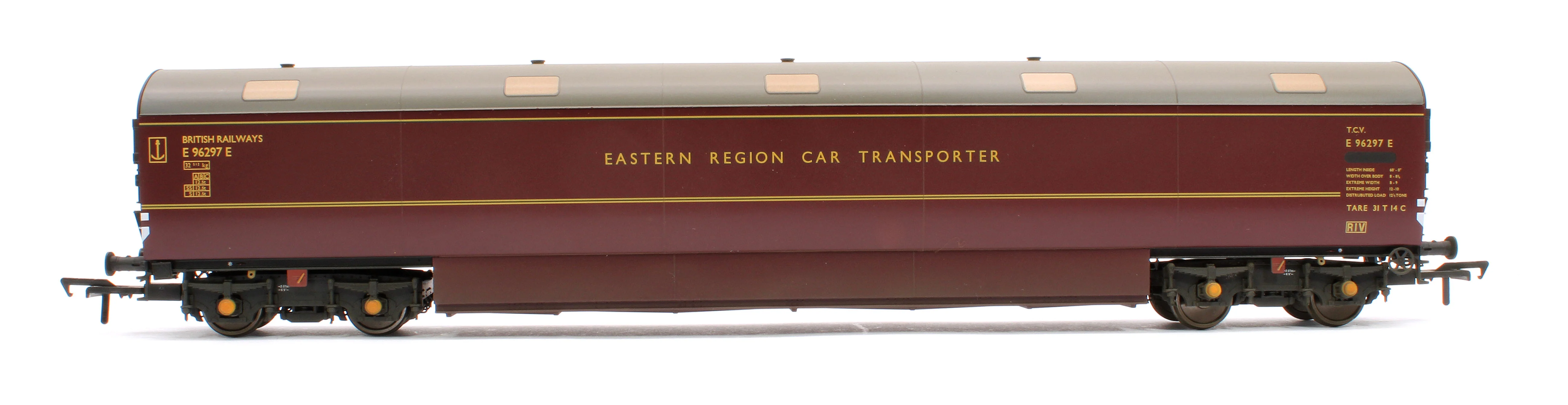E86006 Newton Chambers Car Carrier BR Maroon E96297E - Weathered - Image 2