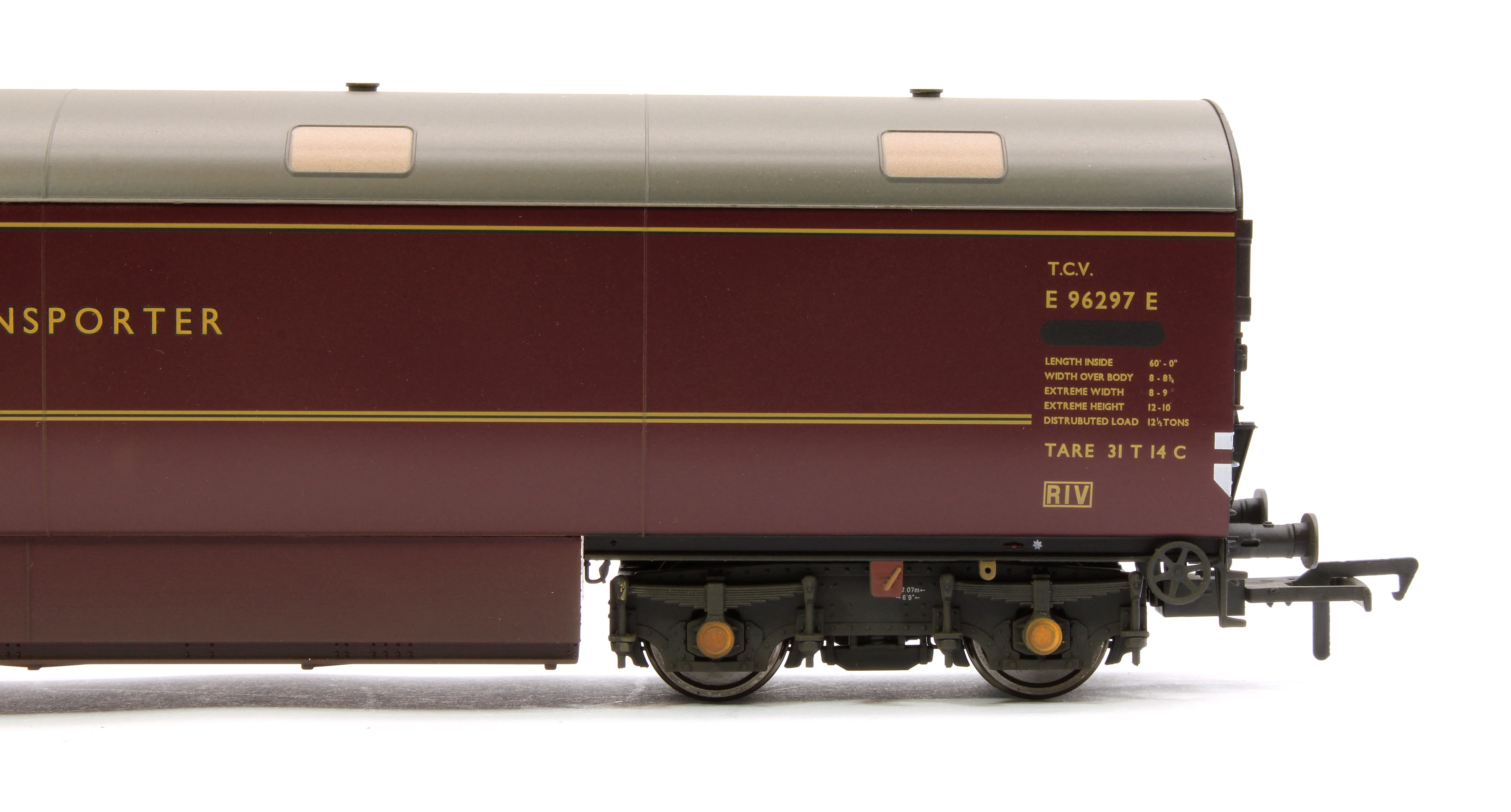 E86006 Newton Chambers Car Carrier BR Maroon E96297E - Weathered - Image 4