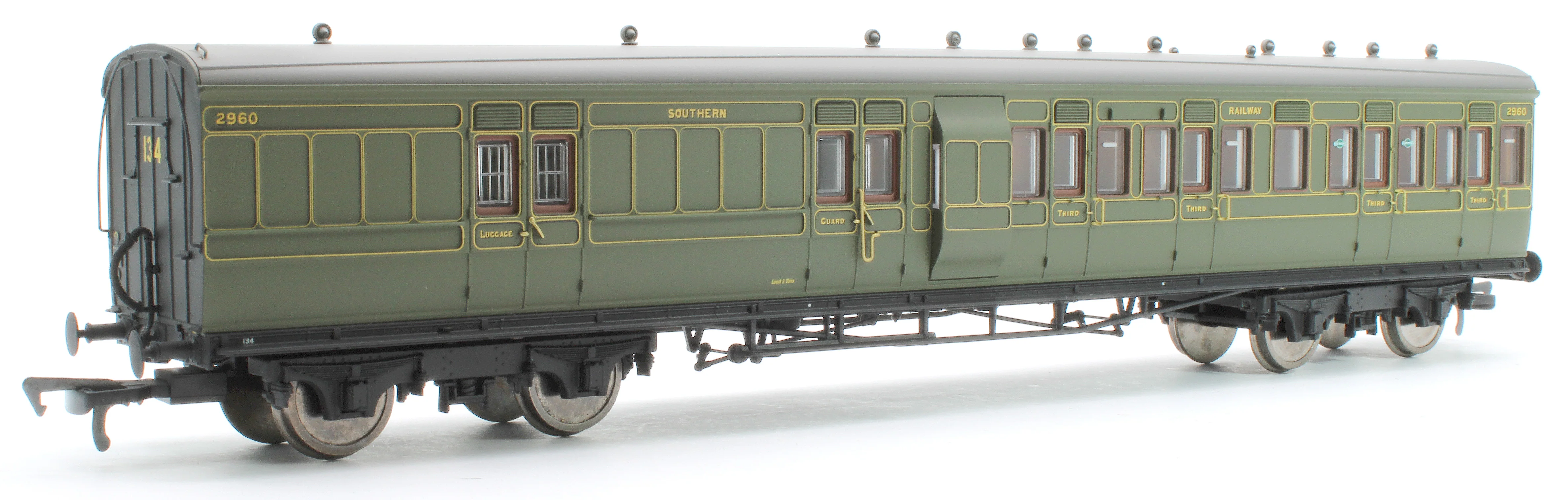 E86012 LSWR Cross Country 4-Coach Pack SR Maunsell Green - Image 3