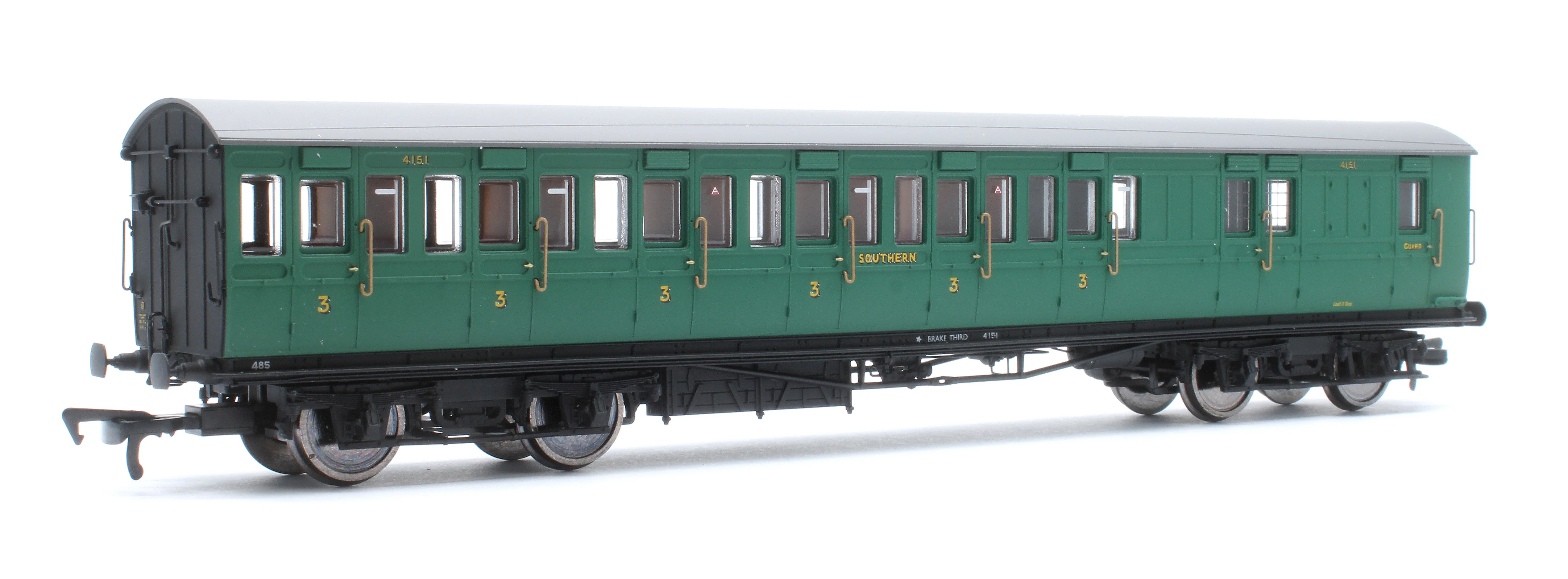 E86022 LBSCR 54ft 'Isle of Wight' 4-Coach Pack SR Malachite Green No. 485 - Image 5