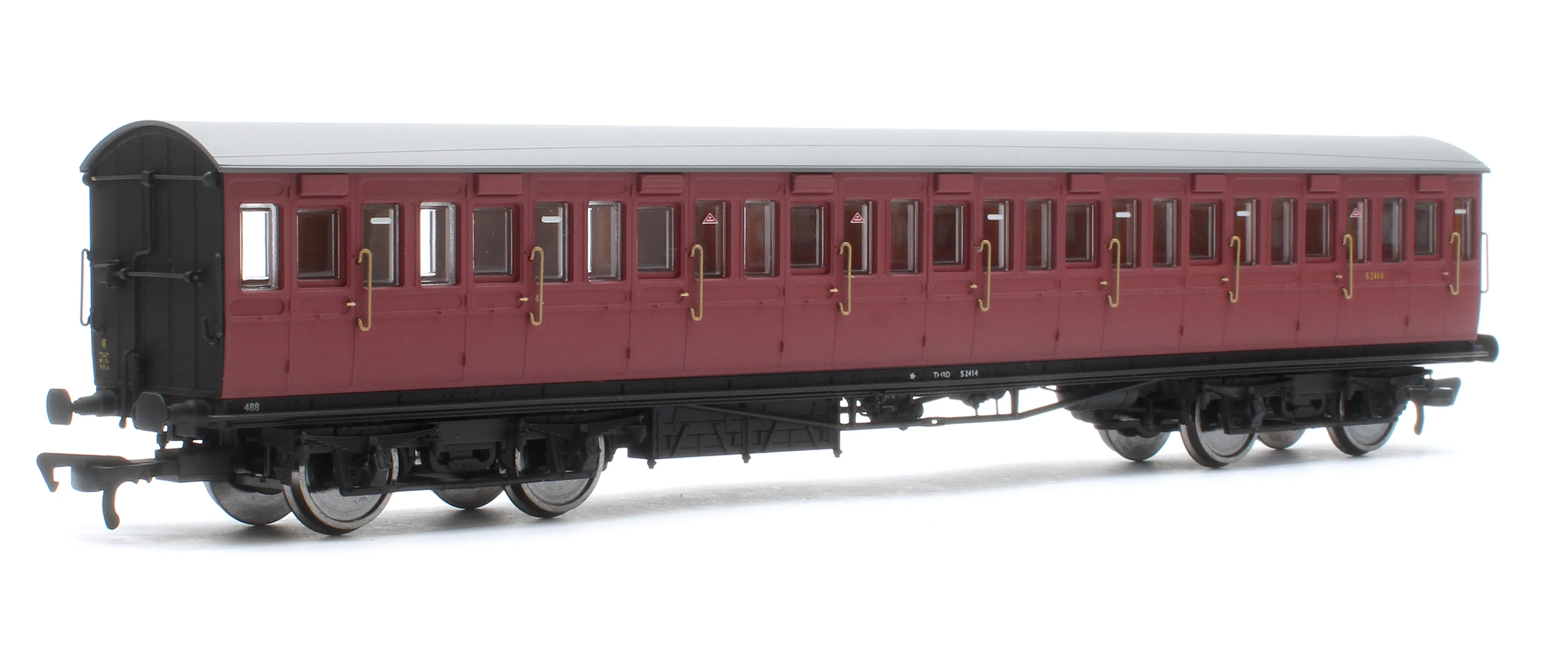 E86023 LBSCR 54ft 'Isle of Wight' 4-Coach Pack BR Crimson No. 488 - Image 13