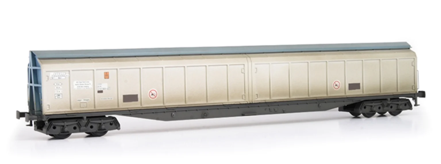 E87009 Cargowaggon 279-7-604-6 Silver & Blue Unbranded - Weathered - Image 2