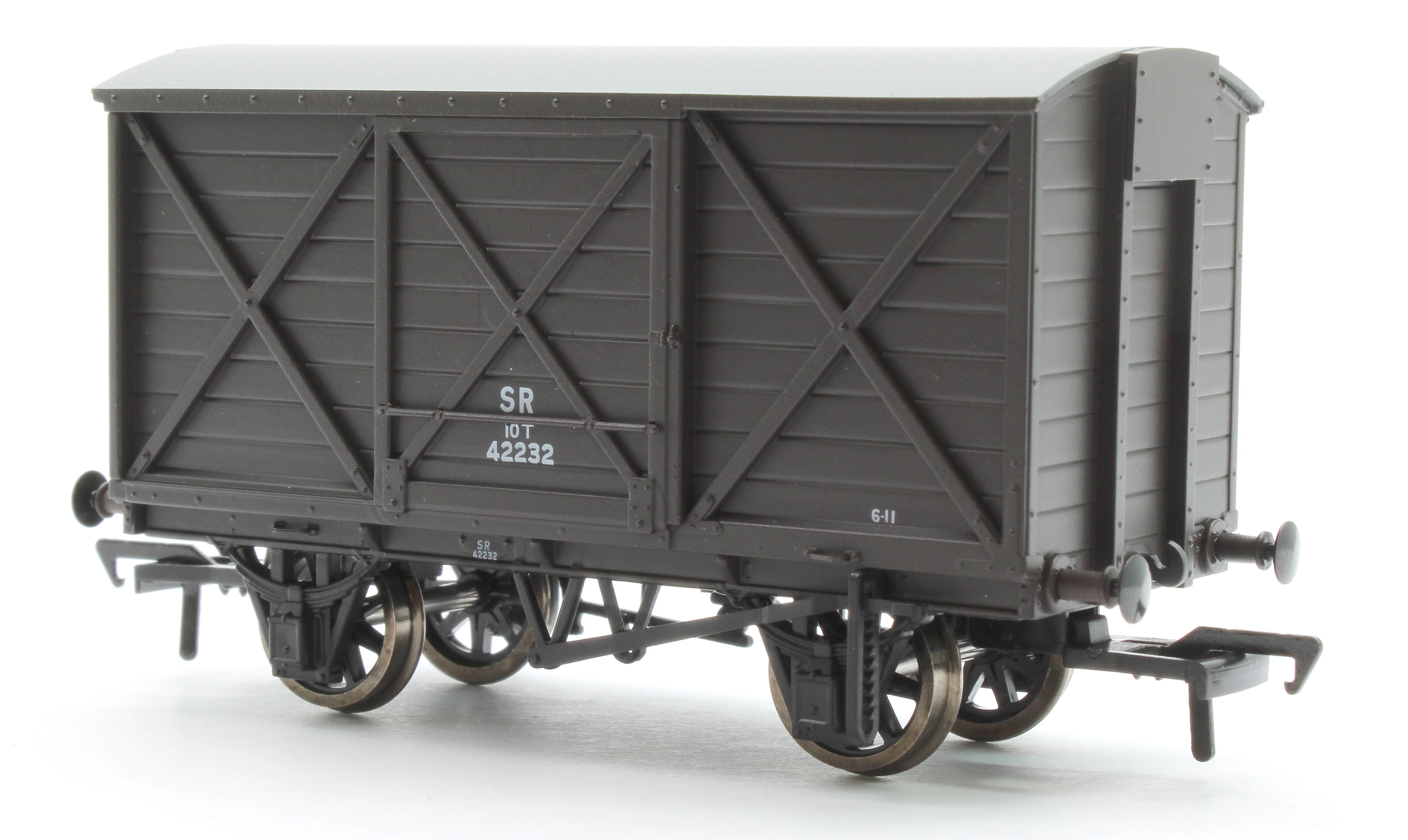 E87054 LSWR 10T Ventilated Van SR Brown (Late) 42232 - Image 3