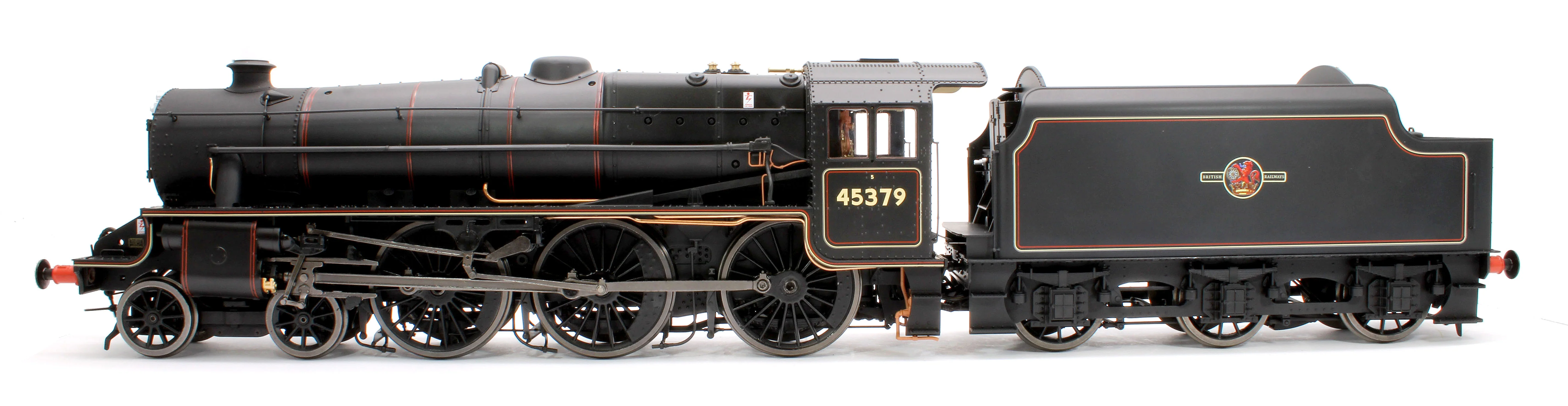 E1005S Stanier Class 5 4-6-0 "Black 5" Late BR Lined '45379' Welded Tender Steam Locomotive - DCC Sound - Image 2
